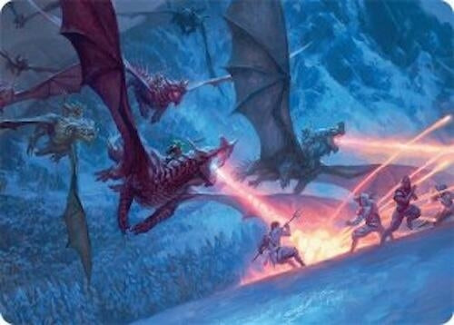 Image for Dragonback Assault Art Card (22/54) (22) (Tarkir: Dragonstorm) - Magic: The Gathering