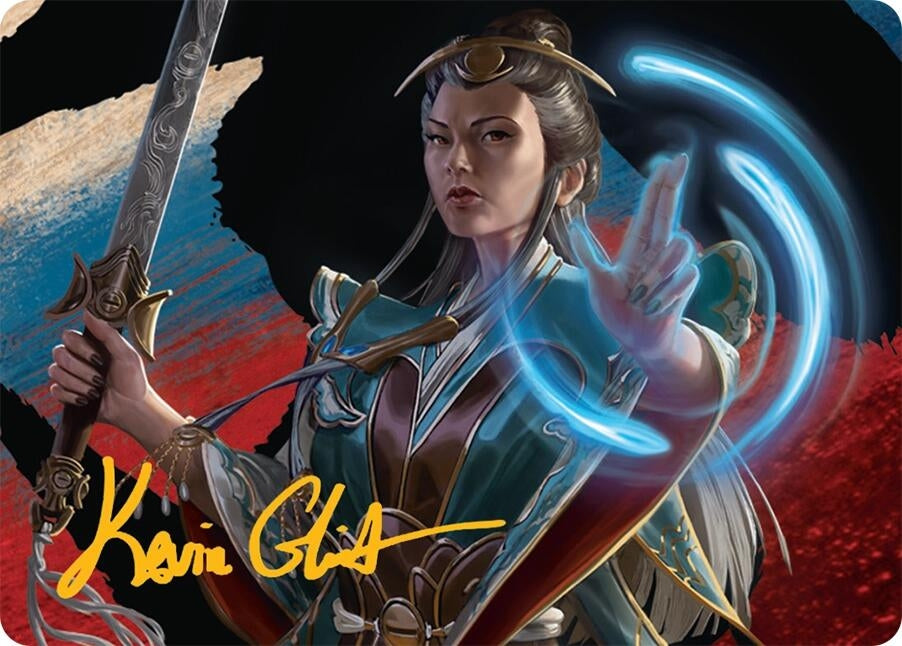 Image for Narset, Jeskai Waymaster Art Card (44/54) (Gold-Stamped Signature) (44) (Tarkir: Dragonstorm) - Magic: The Gathering