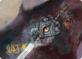 Image for Dragonfire Blade Art Card (40/54) (Gold-Stamped Signature) (40) (Tarkir: Dragonstorm) - Magic: The Gathering