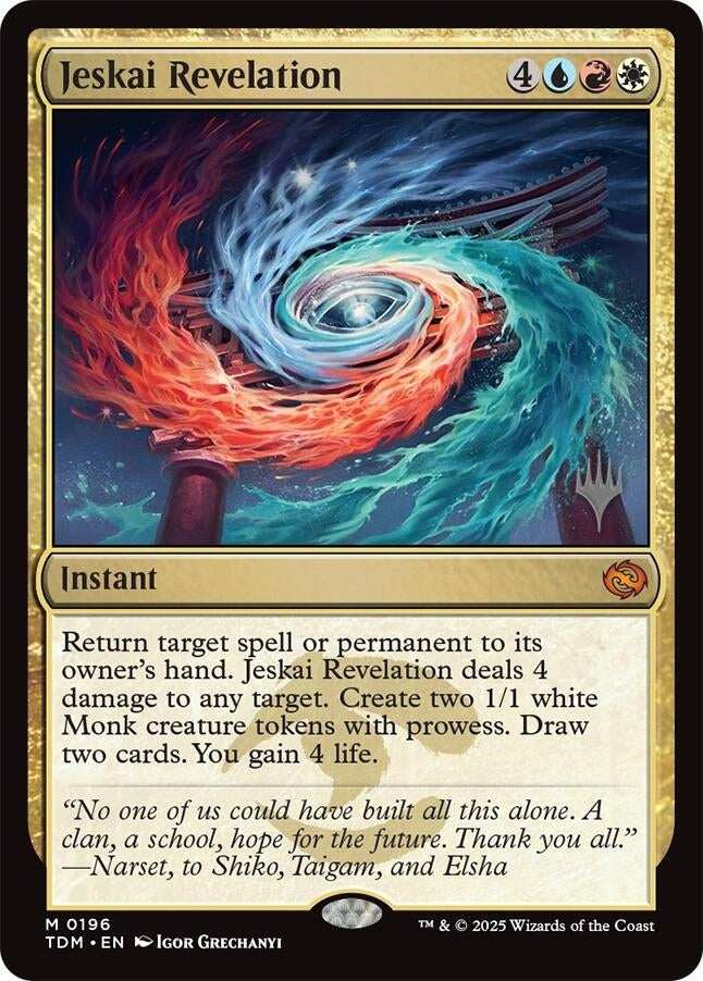 Image for Jeskai Revelation (196) (Tarkir: Dragonstorm) - Magic: The Gathering