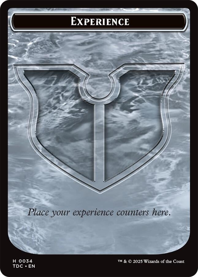 Image for Experience // Treasure Double-Sided Token (34 // 16) (Tarkir: Dragonstorm) - Magic: The Gathering