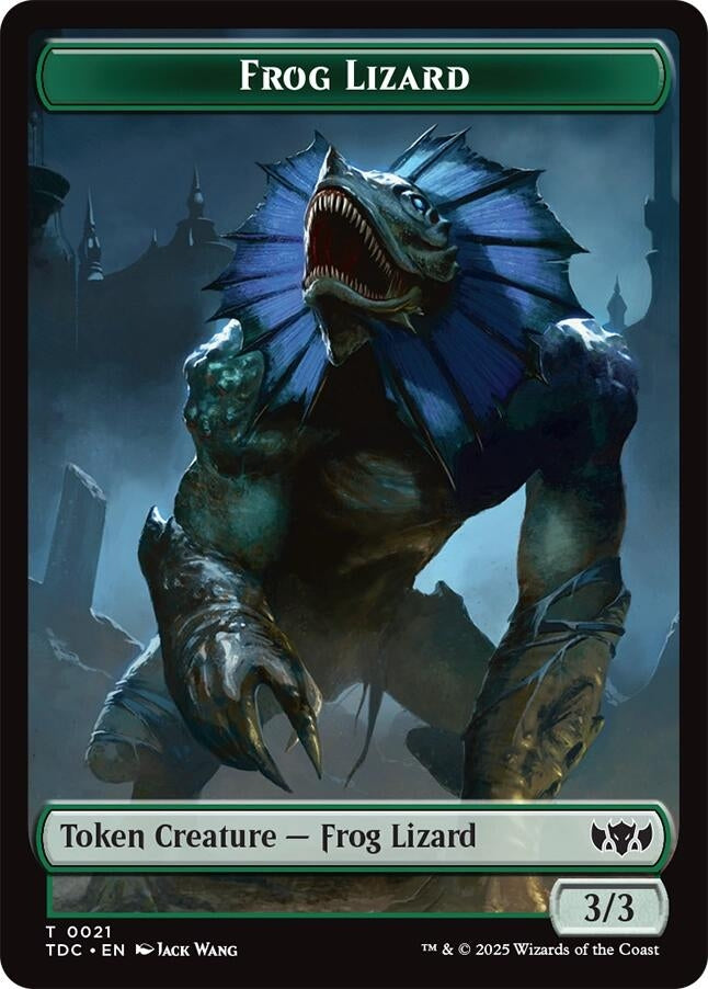 Image for Frog Lizard // Dragon (0014) Double-Sided Token (21 // 14) (Tarkir: Dragonstorm) - Magic: The Gathering
