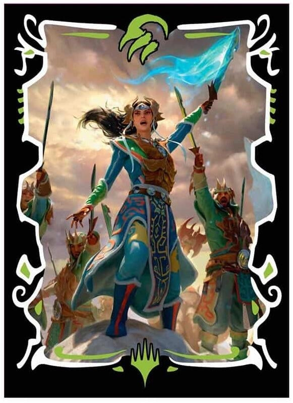 Image for Tarkir: Dragonstorm - Temur Commander Standard Deck Protector Sleeves for Magic: The Gathering (100-pack) - Card Sleeves