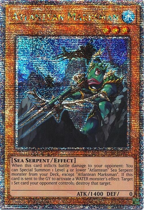 Image for Atlantean Marksman (Quarter Century Secret Rare) (RA04-EN009) - YuGiOh