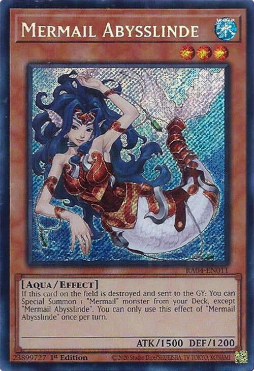 Image for Mermail Abysslinde (Secret Rare) (RA04-EN011) - YuGiOh