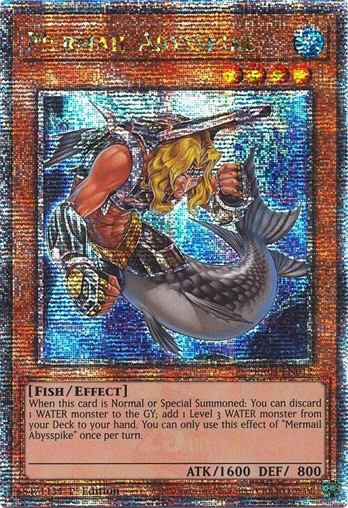 Image for Mermail Abysspike (Quarter Century Secret Rare) (RA04-EN012) - YuGiOh