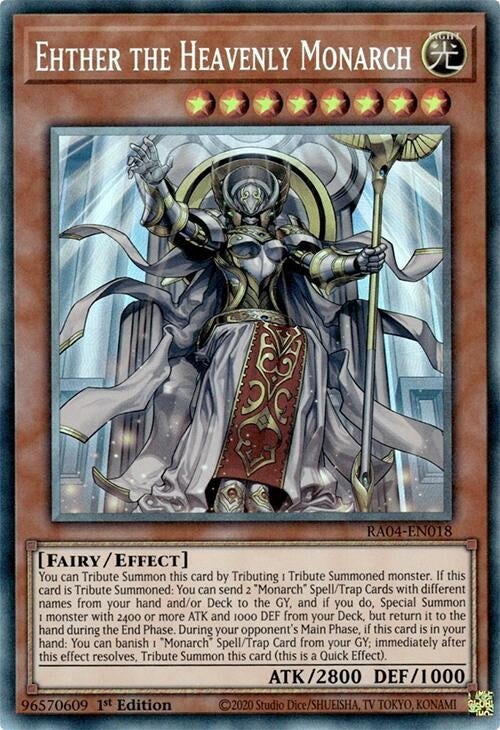 Image for Ehther the Heavenly Monarch (PCR) (RA04-EN018) - YuGiOh