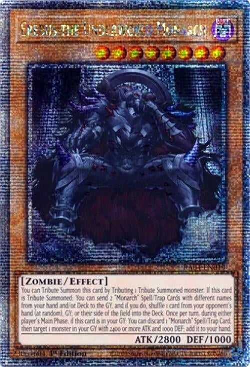 Image for Erebus the Underworld Monarch (Quarter Century Secret Rare) (RA04-EN019) - YuGiOh