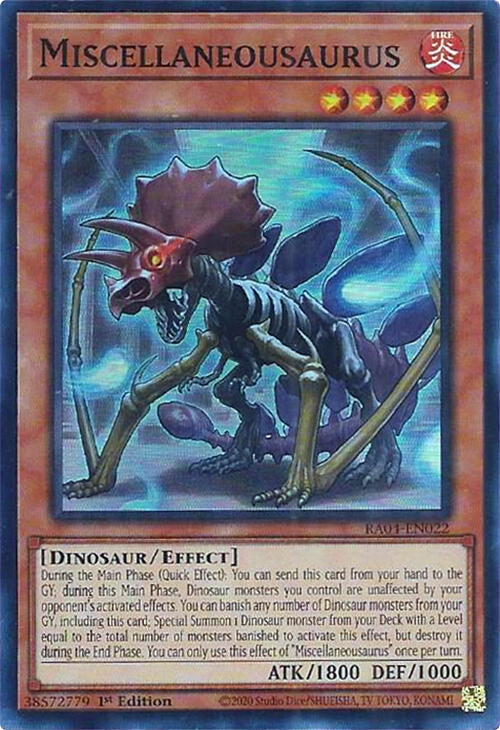 Image for Miscellaneousaurus (RA04-EN022) - YuGiOh