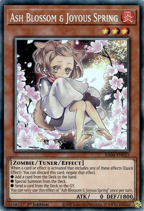 Image for Ash Blossom & Joyous Spring (Alternate Art) (PCR) (RA04-EN025) - YuGiOh