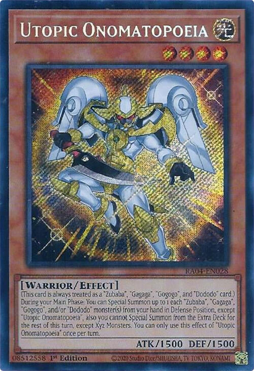 Image for Utopic Onomatopoeia (Secret Rare) (RA04-EN028) - YuGiOh
