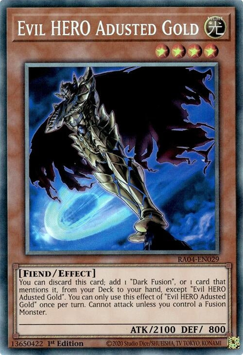 Image for Evil HERO Adusted Gold (PCR) (RA04-EN029) - YuGiOh