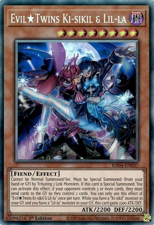 Image for Evil Twins Ki-sikil & Lil-la (PCR) (RA04-EN037) - YuGiOh