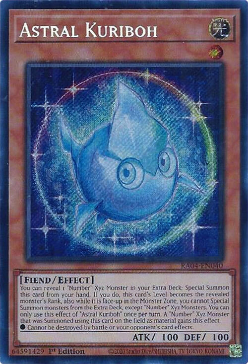 Image for Astral Kuriboh (Secret Rare) (RA04-EN040) - YuGiOh