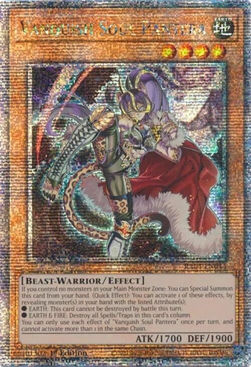 Image for Vanquish Soul Pantera (Quarter Century Secret Rare) (RA04-EN044) - YuGiOh
