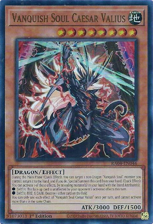 Image for Vanquish Soul Caesar Valius (UR) (RA04-EN046) - YuGiOh
