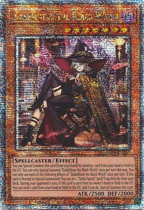 Image for Diabellstar the Black Witch (New Art) (Quarter Century Secret Rare) (RA04-EN047) - YuGiOh