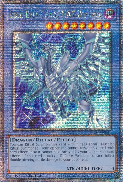 Image for Blue-Eyes Chaos MAX Dragon (New Art) (Quarter Century Secret Rare) (RA04-EN051) - YuGiOh