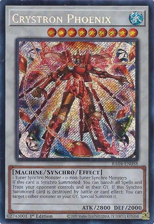 Image for Crystron Phoenix (Secret Rare) (RA04-EN058) - YuGiOh