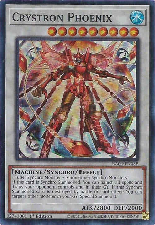 Image for Crystron Phoenix (RA04-EN058) - YuGiOh