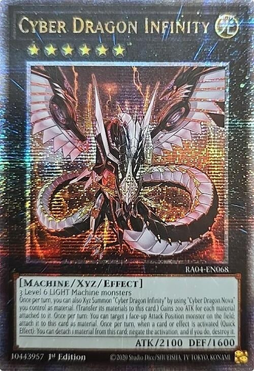 Image for Cyber Dragon Infinity (Quarter Century Secret Rare) (RA04-EN068) - YuGiOh