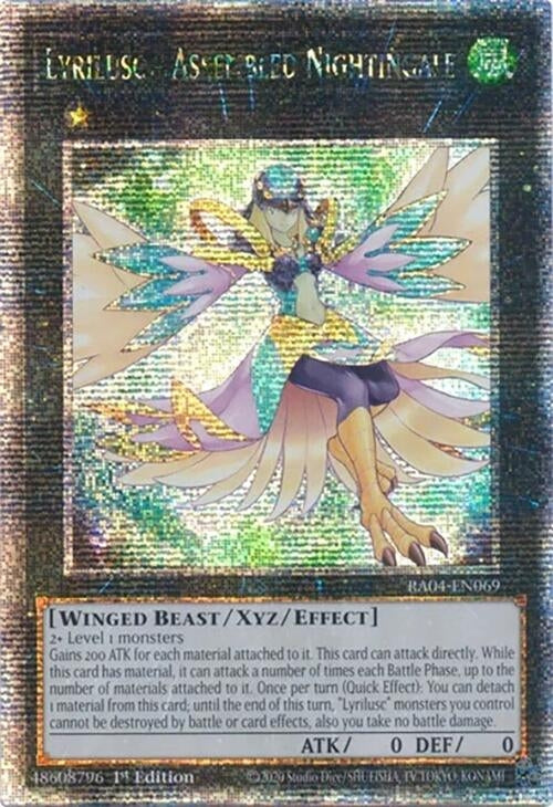 Image for Lyrilusc - Assembled Nightingale (Quarter Century Secret Rare) (RA04-EN069) - YuGiOh