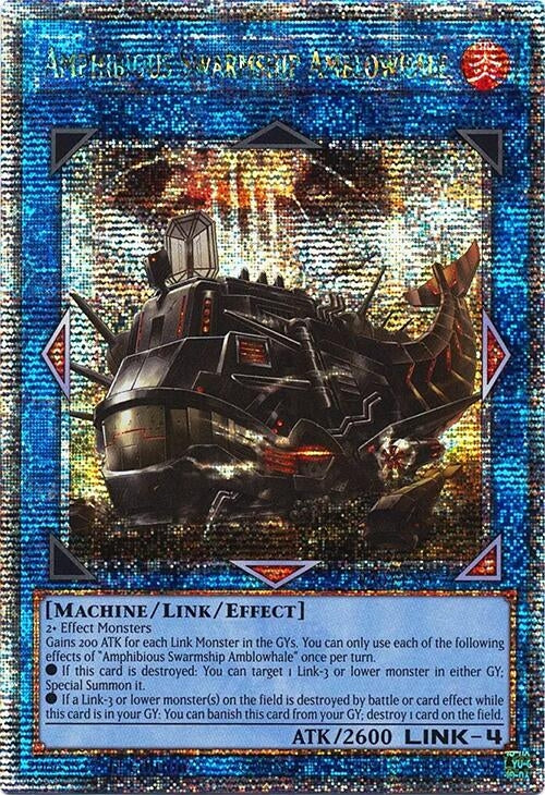 Amphibious Swarmship Amblowhale (Quarter Century Secret Rare) (RA04-EN077)