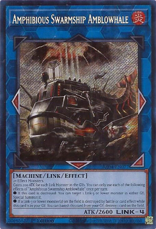Image for Amphibious Swarmship Amblowhale (Secret Rare) (RA04-EN077) - YuGiOh