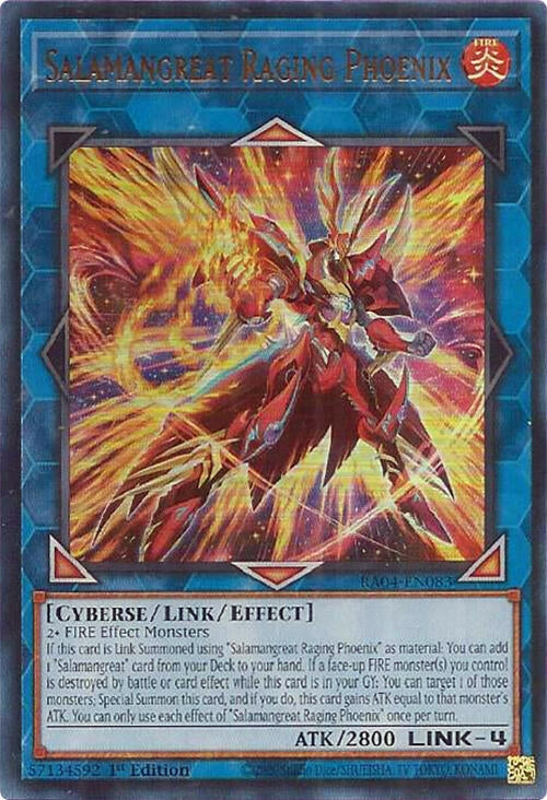 Image for Salamangreat Raging Phoenix (UR) (RA04-EN083) - YuGiOh