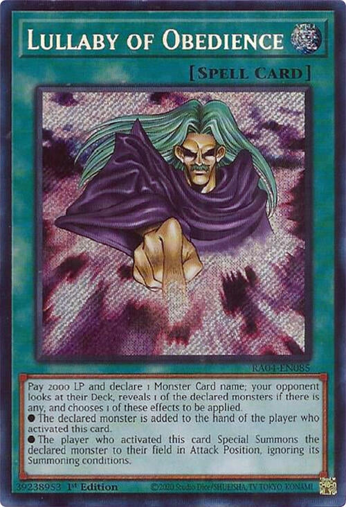 Image for Lullaby of Obedience (Secret Rare) (RA04-EN085) - YuGiOh