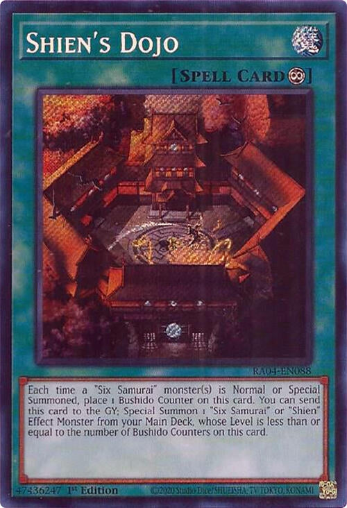 Image for Shien's Dojo (Secret Rare) (RA04-EN088) - YuGiOh