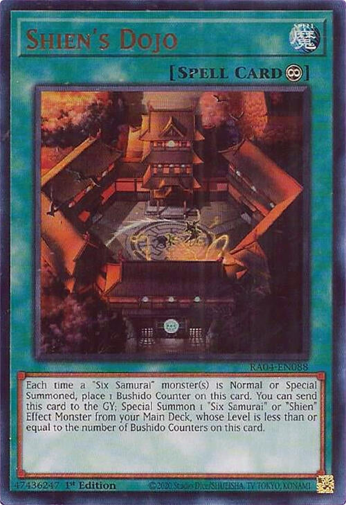 Image for Shien's Dojo (UR) (RA04-EN088) - YuGiOh