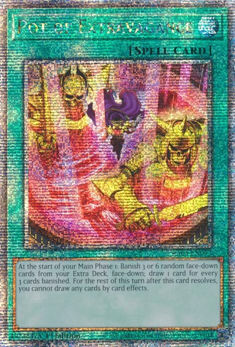 Image for Pot of Extravagance (New Art) (Quarter Century Secret Rare) (RA04-EN093) - YuGiOh