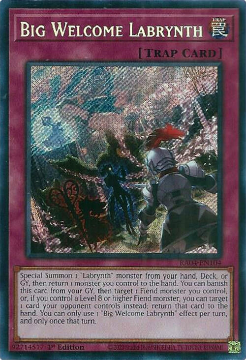 Image for Big Welcome Labrynth (Secret Rare) (RA04-EN104) - YuGiOh