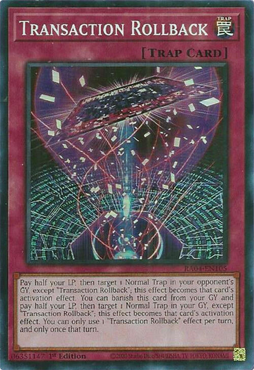Image for Transaction Rollback (RA04-EN105) - YuGiOh