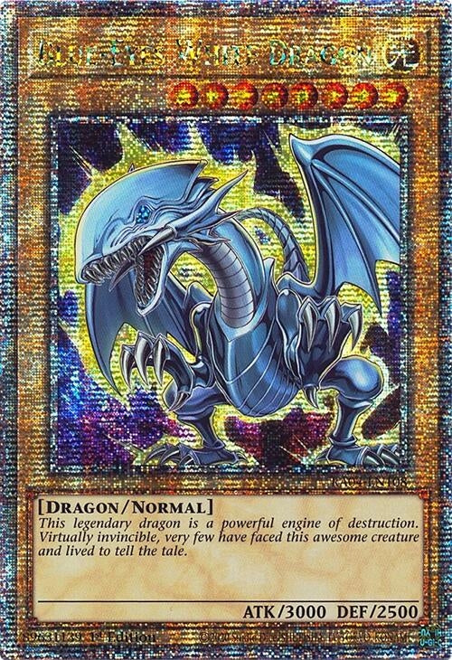 Image for Blue-Eyes White Dragon (7th Art) (Quarter Century Secret Rare) (RA04-EN108) - YuGiOh