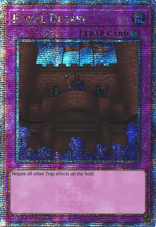 Image for Royal Decree (Quarter Century Secret Rare) (RA04-EN113) - YuGiOh