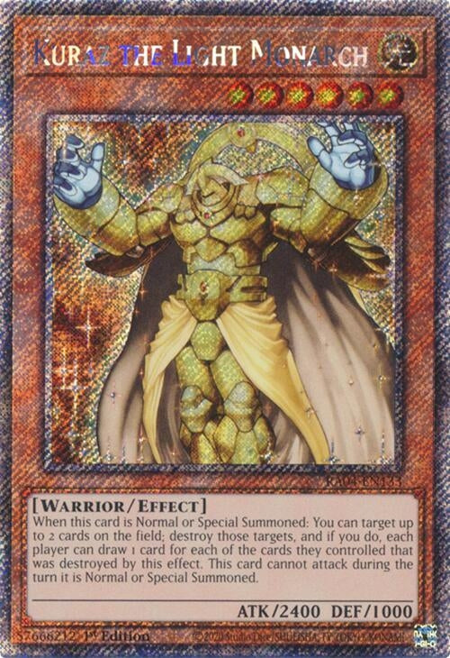 Kuraz the Light Monarch (Platinum Secret Rare) (RA04-EN133)