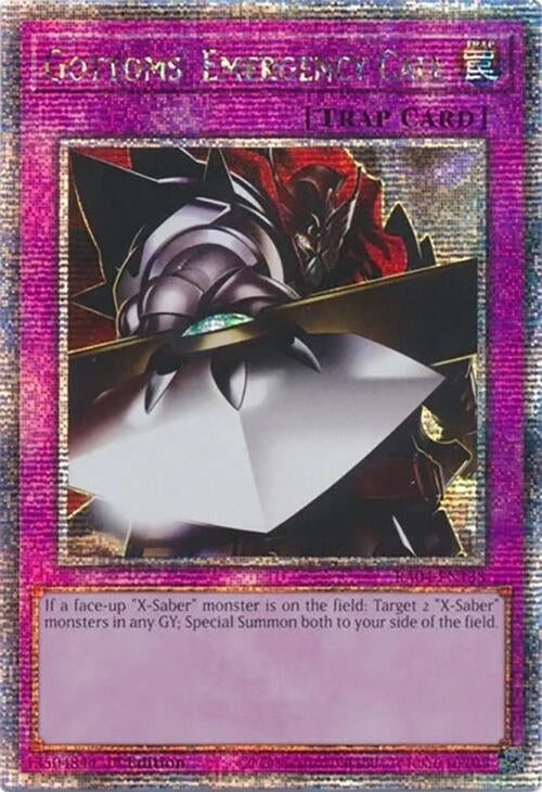Image for Gottoms' Emergency Call (Quarter Century Secret Rare) (RA04-EN138) - YuGiOh