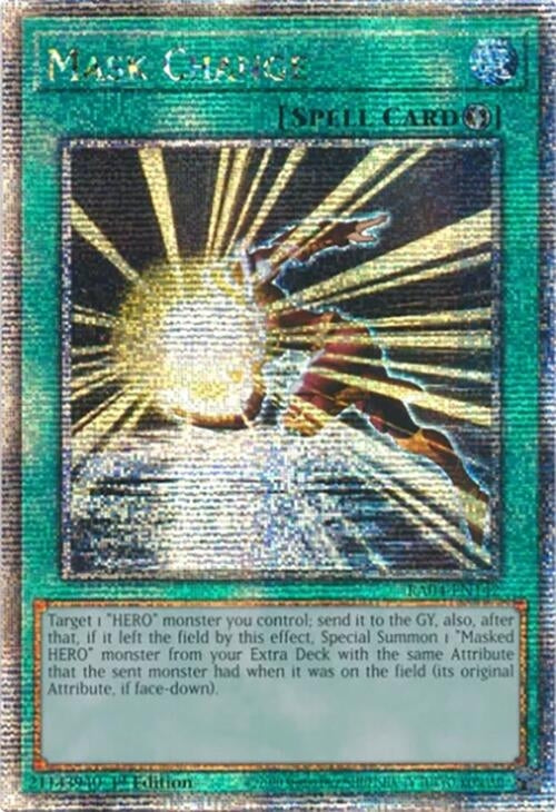 Image for Mask Change (Quarter Century Secret Rare) (RA04-EN142) - YuGiOh