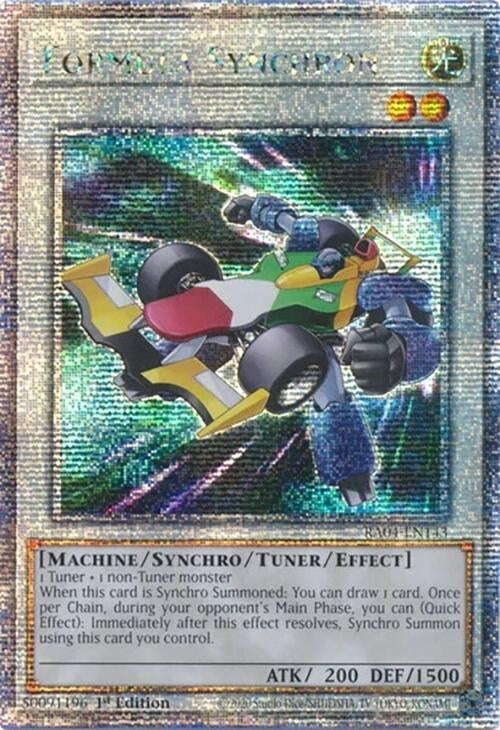 Image for Formula Synchron (Quarter Century Secret Rare) (RA04-EN143) - YuGiOh