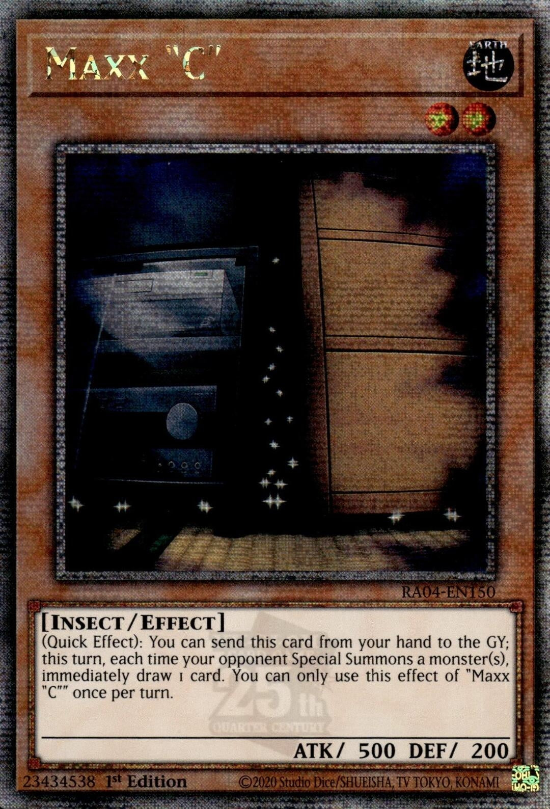 Image for Maxx "C" (Quarter Century Secret Rare) (RA04-EN150) - YuGiOh