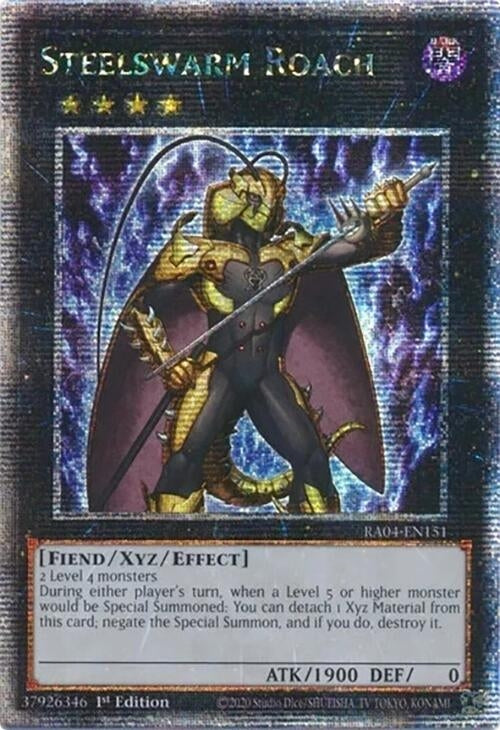 Image for Steelswarm Roach (Quarter Century Secret Rare) (RA04-EN151) - YuGiOh