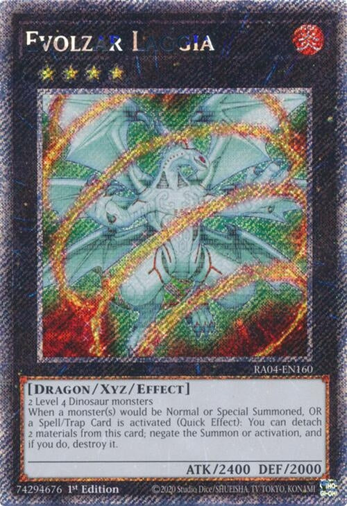 Evolzar Laggia (Platinum Secret Rare) (RA04-EN160)