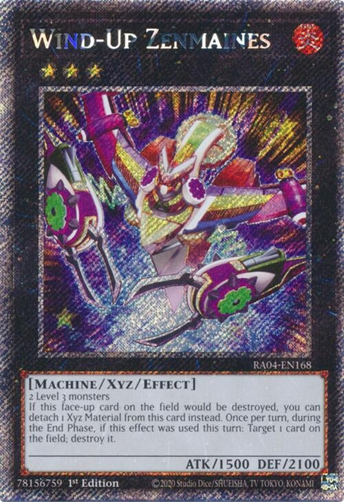 Wind-Up Zenmaines (Platinum Secret Rare) (RA04-EN168)