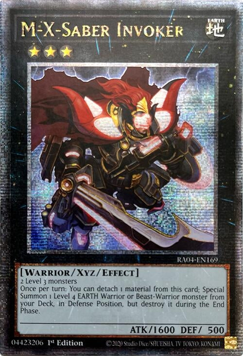 Image for M-X-Saber Invoker (Quarter Century Secret Rare) (RA04-EN169) - YuGiOh