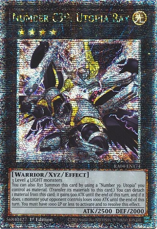 Image for Number C39: Utopia Ray (Quarter Century Secret Rare) (RA04-EN174) - YuGiOh