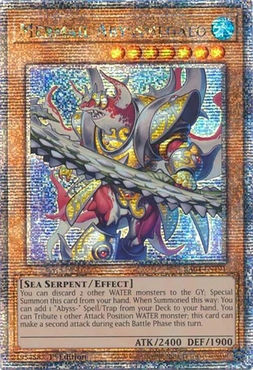 Image for Mermail Abyssmegalo (Quarter Century Secret Rare) (RA04-EN191) - YuGiOh