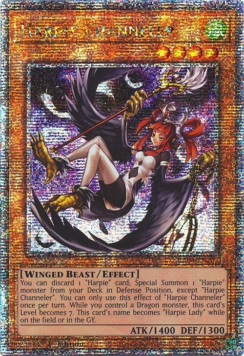 Image for Harpie Channeler (Quarter Century Secret Rare) (RA04-EN207) - YuGiOh