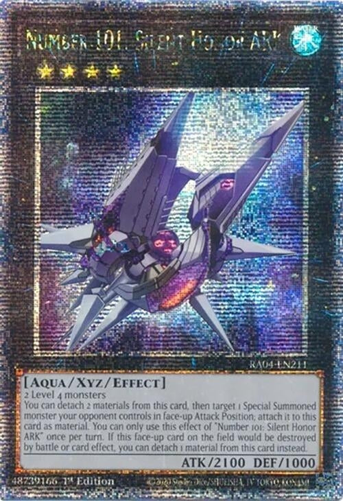 Image for Number 101: Silent Honor ARK (Quarter Century Secret Rare) (RA04-EN211) - YuGiOh